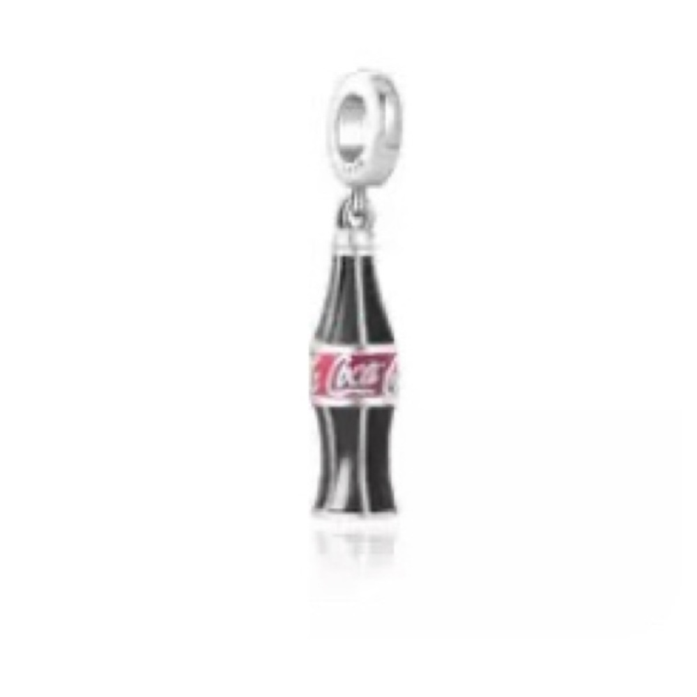 Sterling Silver Coke Bottle Dangle Charm S925